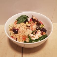 Quinoa salad by Dietitian Hannah Dobbie