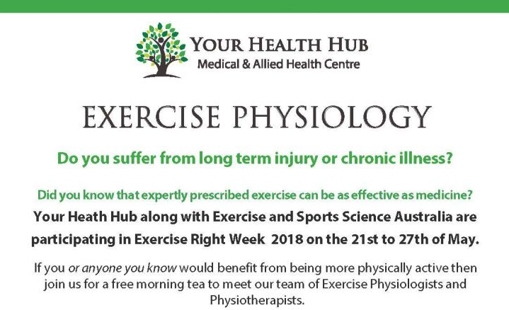 Exercise Right Week 2018