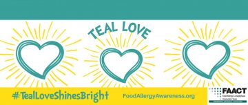 Teal Love Shines Bright Poster for Food Allergy Awareness Week