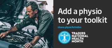 Tradies National Health Month 2020 poster